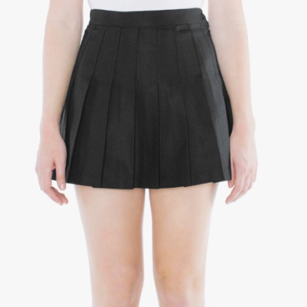 AMERICAN APPAREL BLACK CHEER SKIRT
